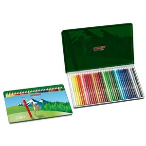 147038-metalowy-piornik-z-36-kolorowymi-kredkami-dla-dzieci-alpino-wielobarwny-15x15x1-cm
