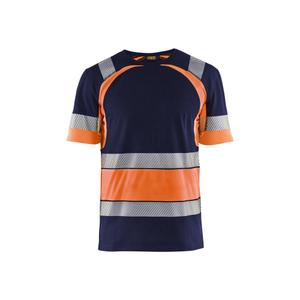 342110308853-3421-koszulka-o-wysokiej-widocznosci-blaklader-navy-orange-fluo
