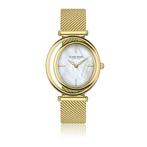 cmc7-b034g-zegarek-damski-clare-moss-clare-pearl-mesh-gold-mop-34-mm