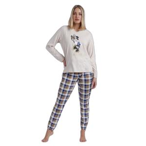60562-100-000002-pizama-damska-z-dlugim-rekawem-disney-happy-minnie-bezowy