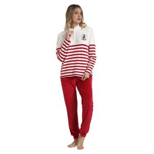 62664-0-000301-pijama-w-paski-z-dlugim-rekawem-dla-kobiet-disney-king-mickey-bialy-czerwony