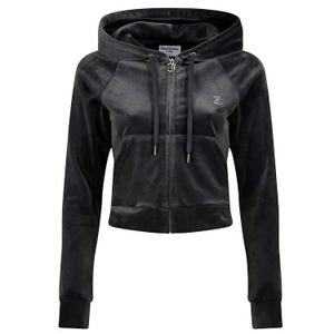 jcwa122001-101-damska-aksamitna-bluza-z-kapturem-zapinana-na-zamek-juicy-couture-classic-czarny