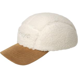 k5466-nt159-czapka-5-panelowa-kangol-script-faux-sherpa-naturalny-tu