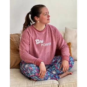 sweatepo-bluza-damska-les-poulettes-fitness-eponge-girl-power-drzewo-rozane