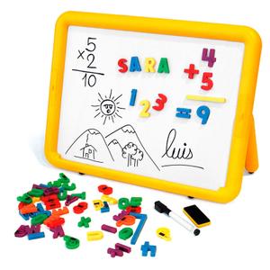 8413082979287-2-stronna-metalowa-tablica-miniland-super-board-zolty-bialy-47x36-cm
