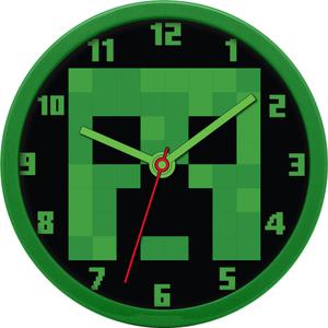 8435507874786-zegar-scienny-dla-dzieci-mojang-studios-minecraft-zielony-25-cm