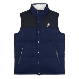 pfd0054-203-pikowana-kamizelka-z-dekoltem-lejkowatym-penfield-bear-cut-and-sew-niebieski-czarny