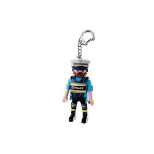 a2202737-porte-cle-enfant-playmobil-policier-noir-bleu-jaune-7x18x2-2-cm