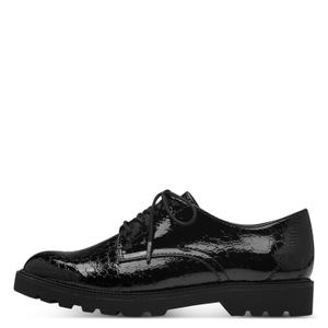 1-23605-41-087-kobiece-derby-blyszczace-tamaris-a-lacets-czarny
