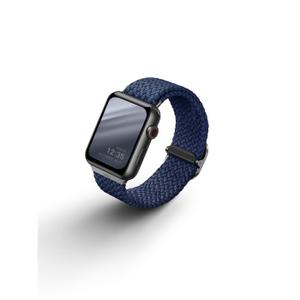 uniq108740-pleciony-pasek-do-zegarka-uniq-apple-niebieski-oxford-38-mm